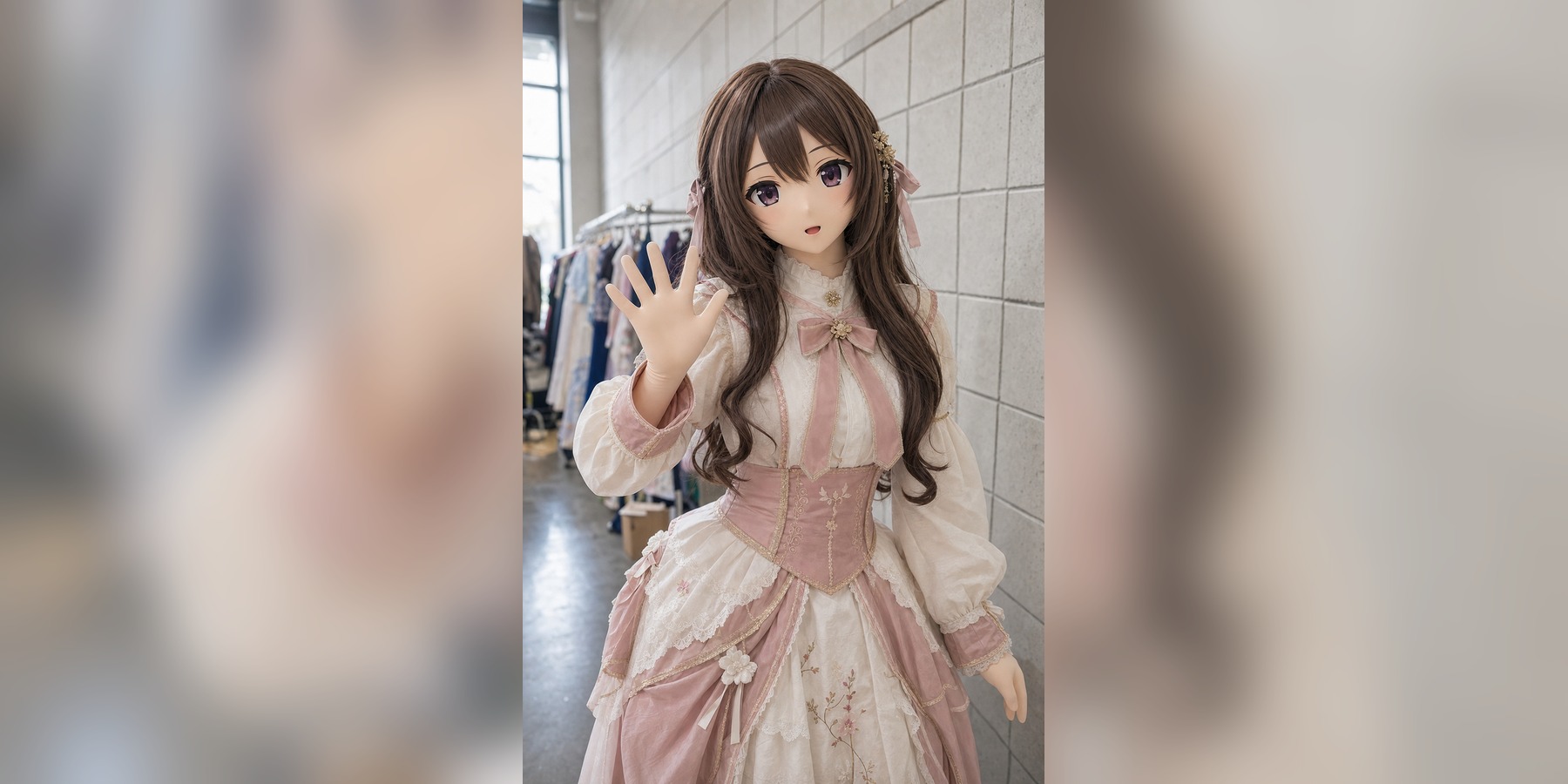 原创 animegao Kigurumi 活动现场视觉,用于香港出行与协作准备专题